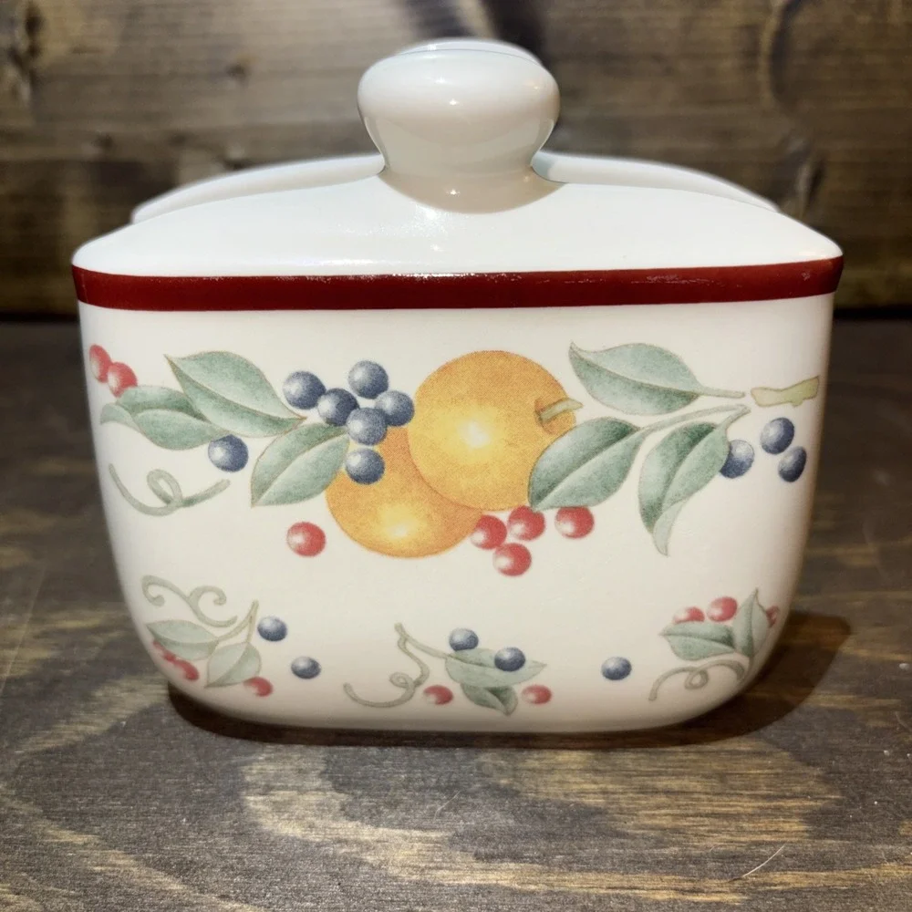Corelle Coordinates ABUNDANCE Fruit Pattern NAPKIN HOLDER by Jay Import Company